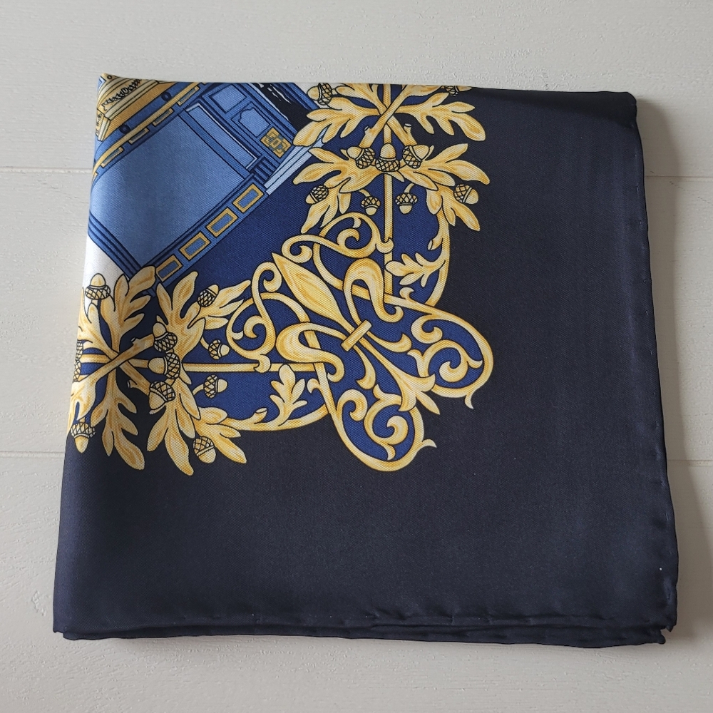 Cecy Jones Silk Architectural Design Scarf View 2